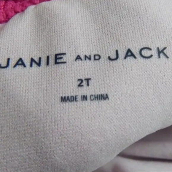 Janie and Jack Girls Pink Ruffle Bikini - Picture 2 of 3